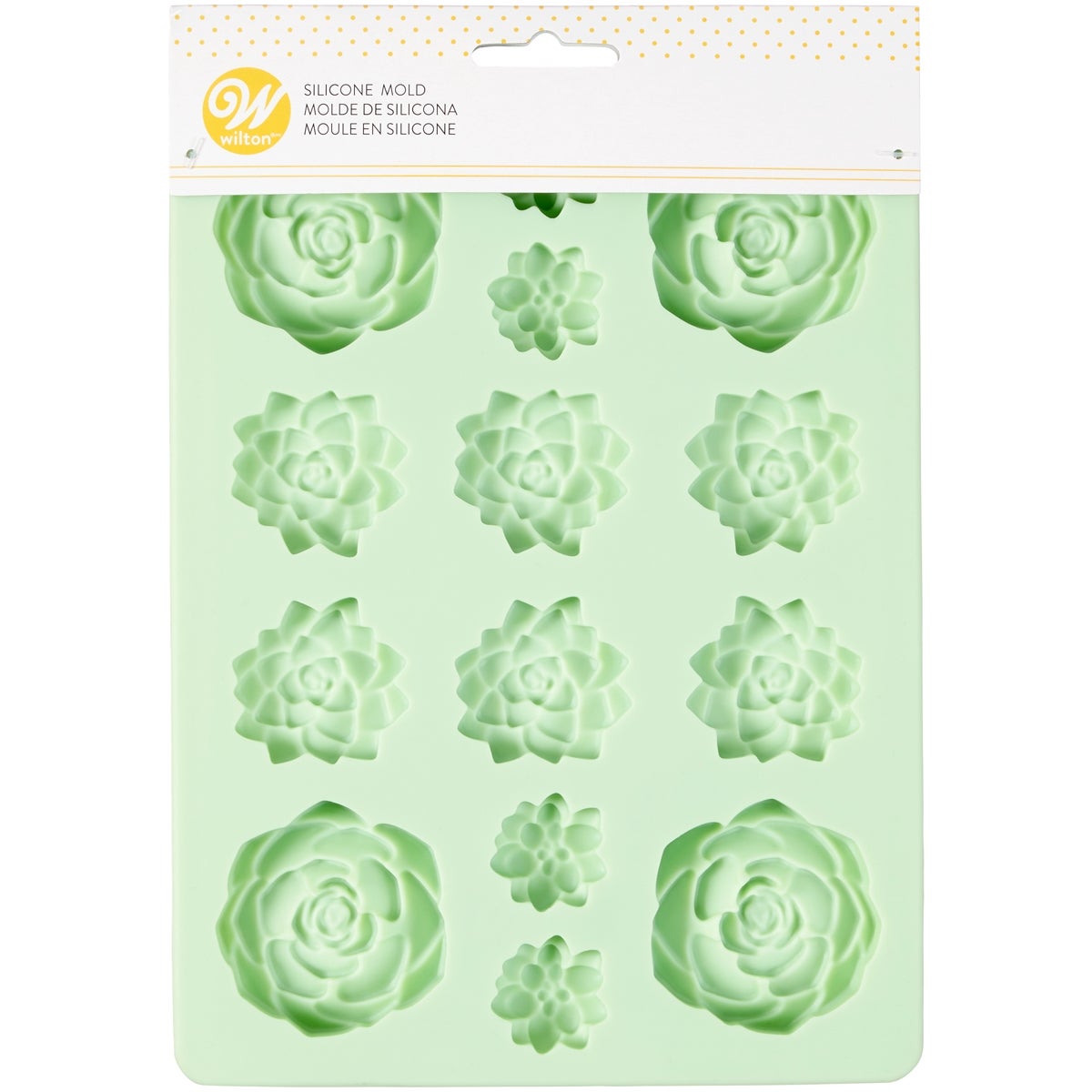 Wilton Moule à Bonbons en Silicone - Succulentes -