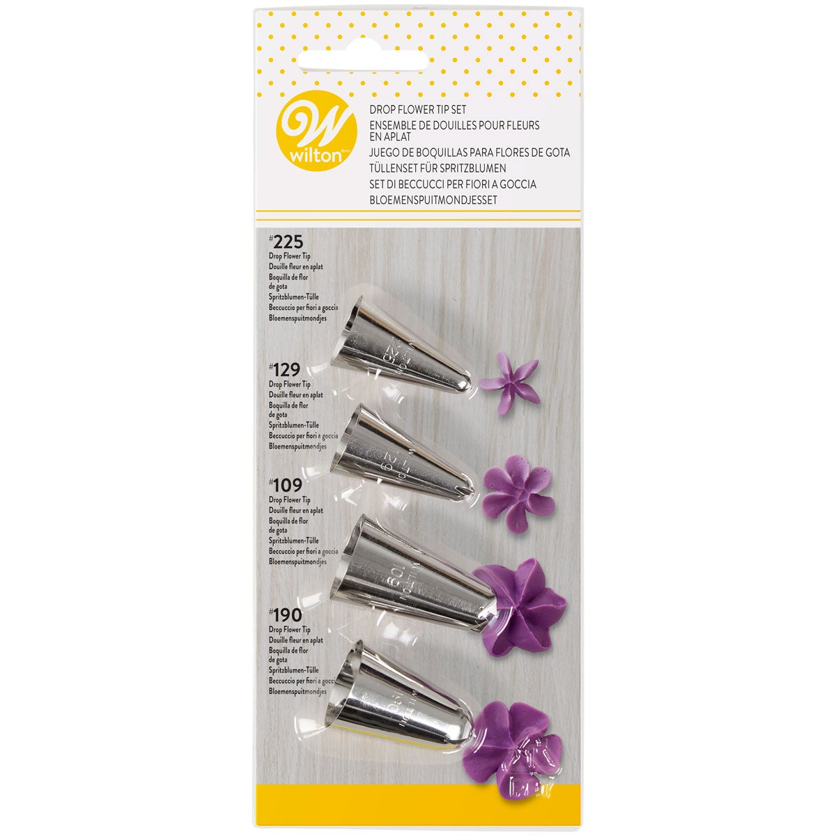Wilton Spuitmondjes Set Bloemen #109, #129, #190, #225