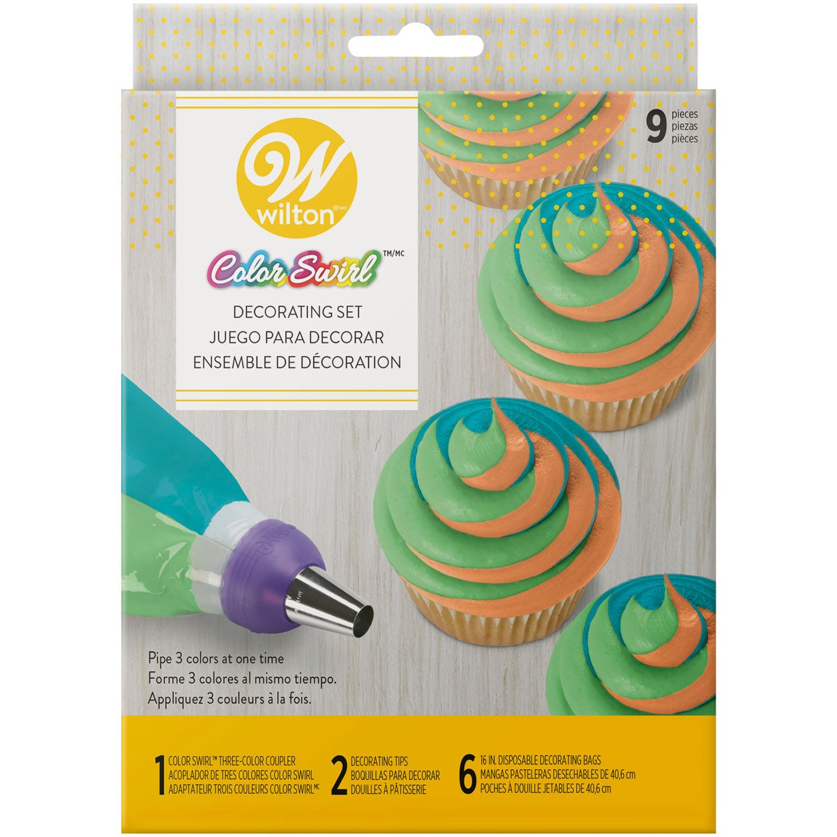 Wilton ColorSwirl Set Décoration Coupleur Tri-Color/9