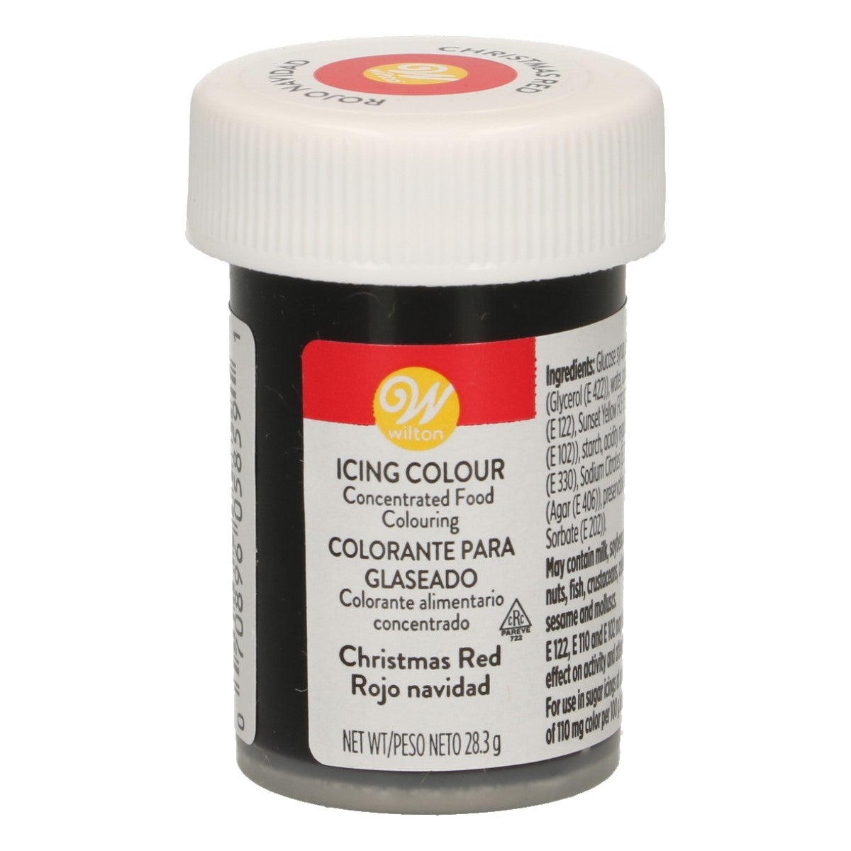 Wilton COLORANT ALIMENTAIRE pâte - Rouge de Noël - 28g
