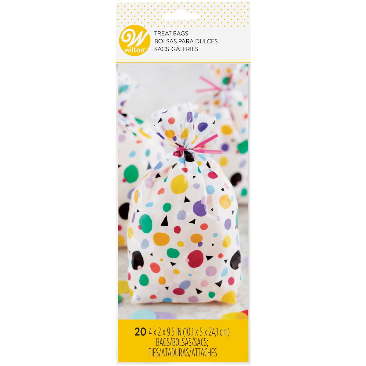 Wilton Sachets à friandise Max Dots Triangle pcs/20