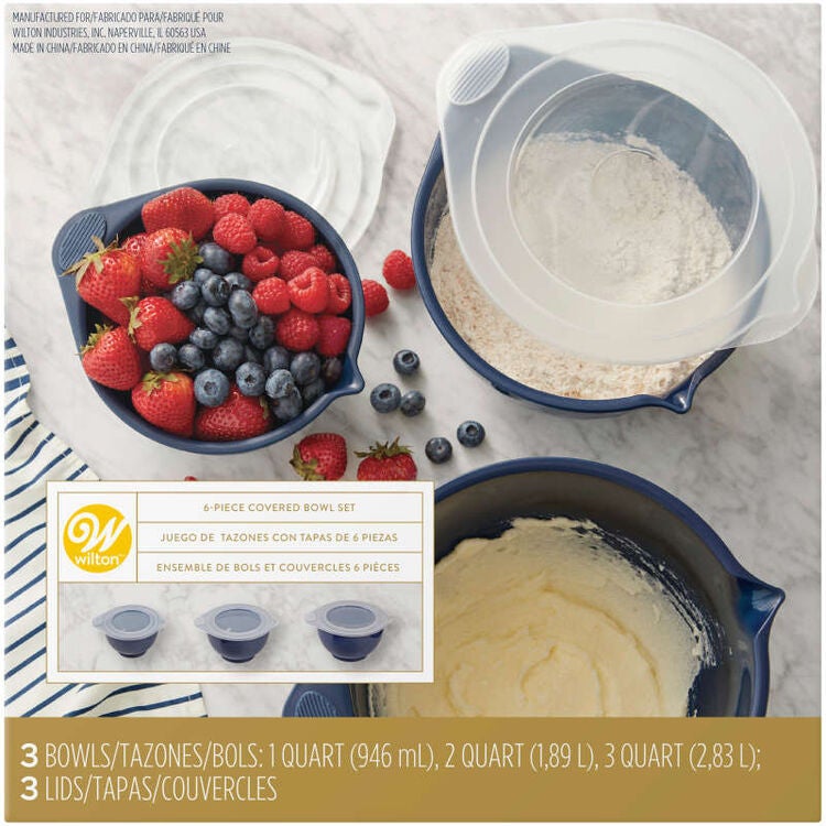 Wilton Bol avec Couvercle set/3