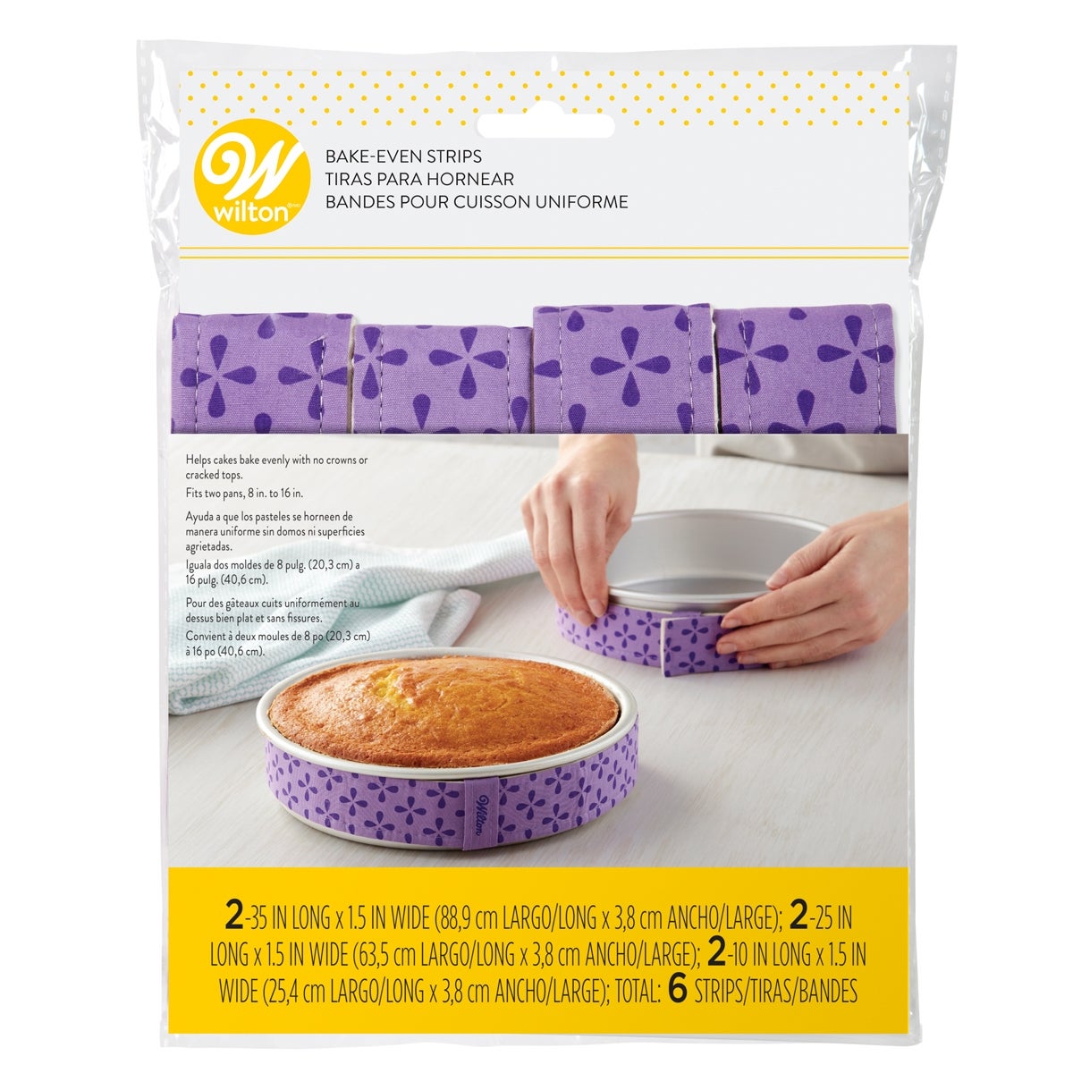 Wilton Bake-Even Strip Bande de Cuisson Homogène set/6