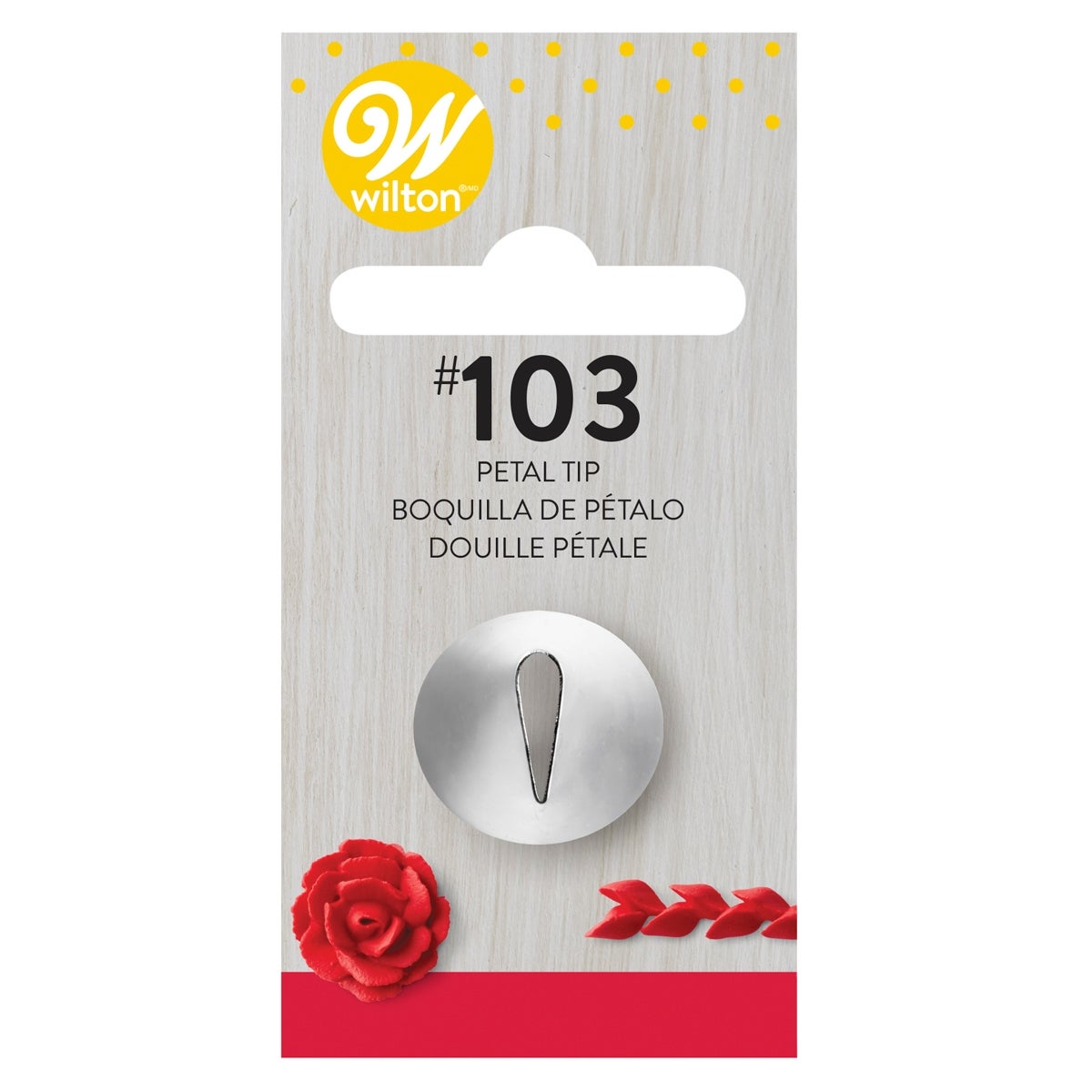 Wilton Douille #103 Petal Carded