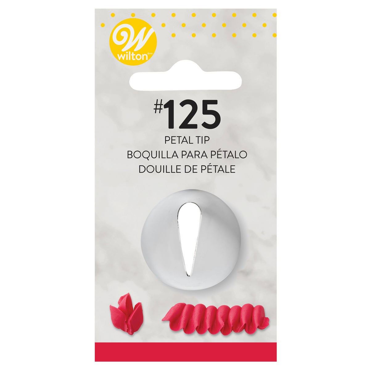 Wilton Douille #125 Petal Flower Carded