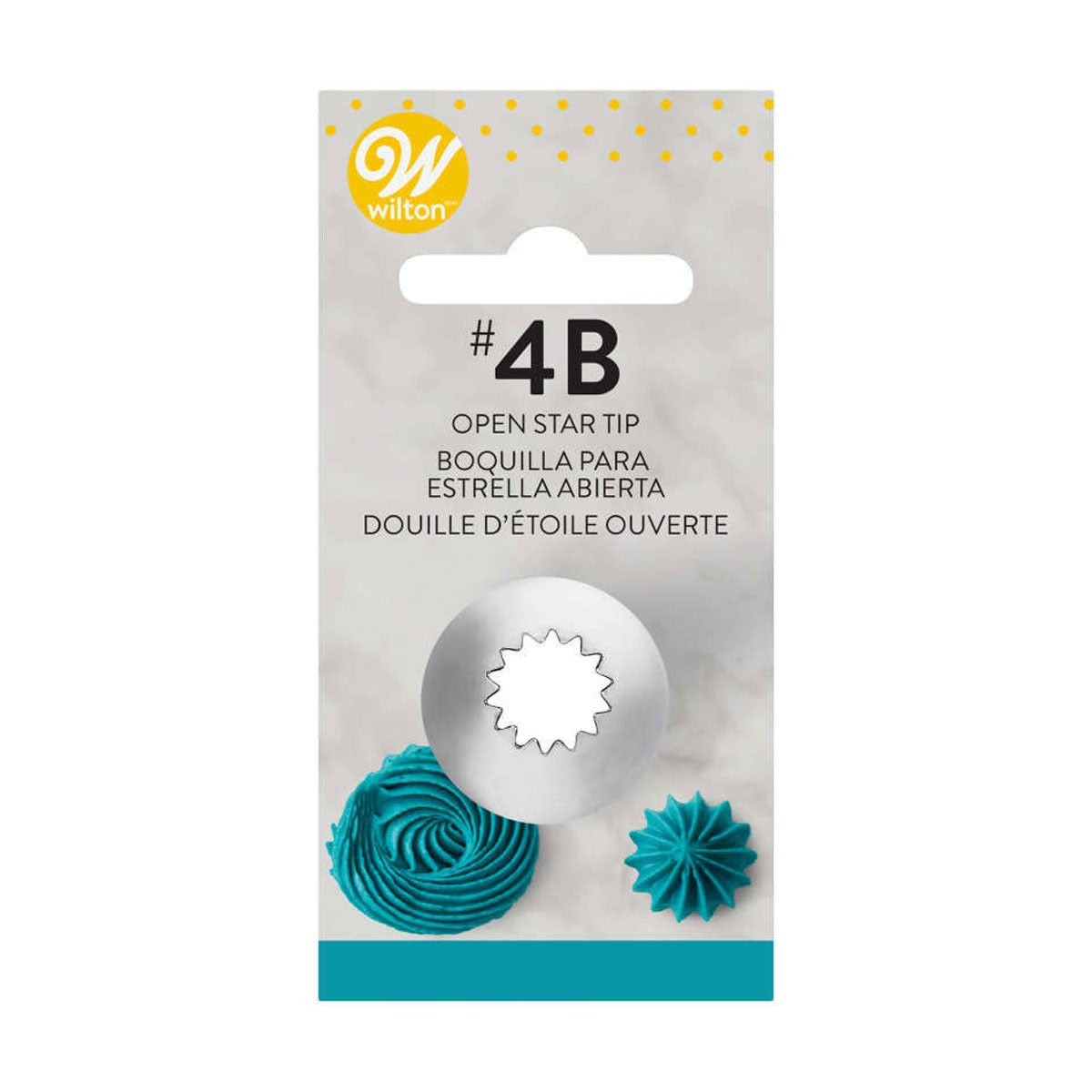 Wilton Douille #4B Open Star Carded
