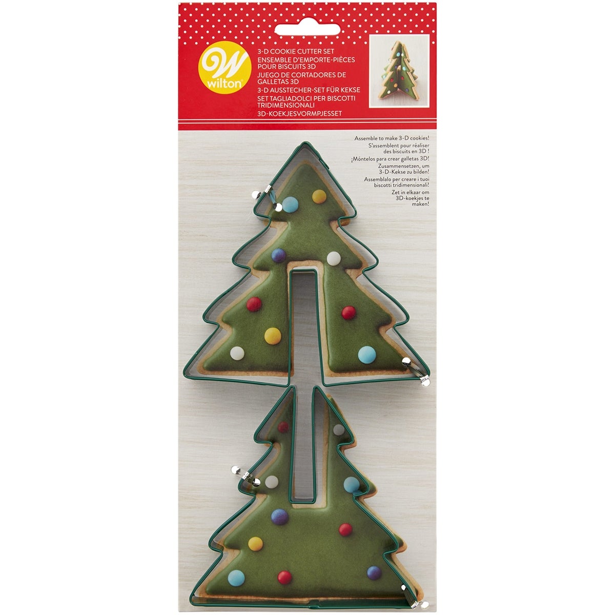 Wilton Emporte-pièce Biscuit 3D - Sapin Set/2