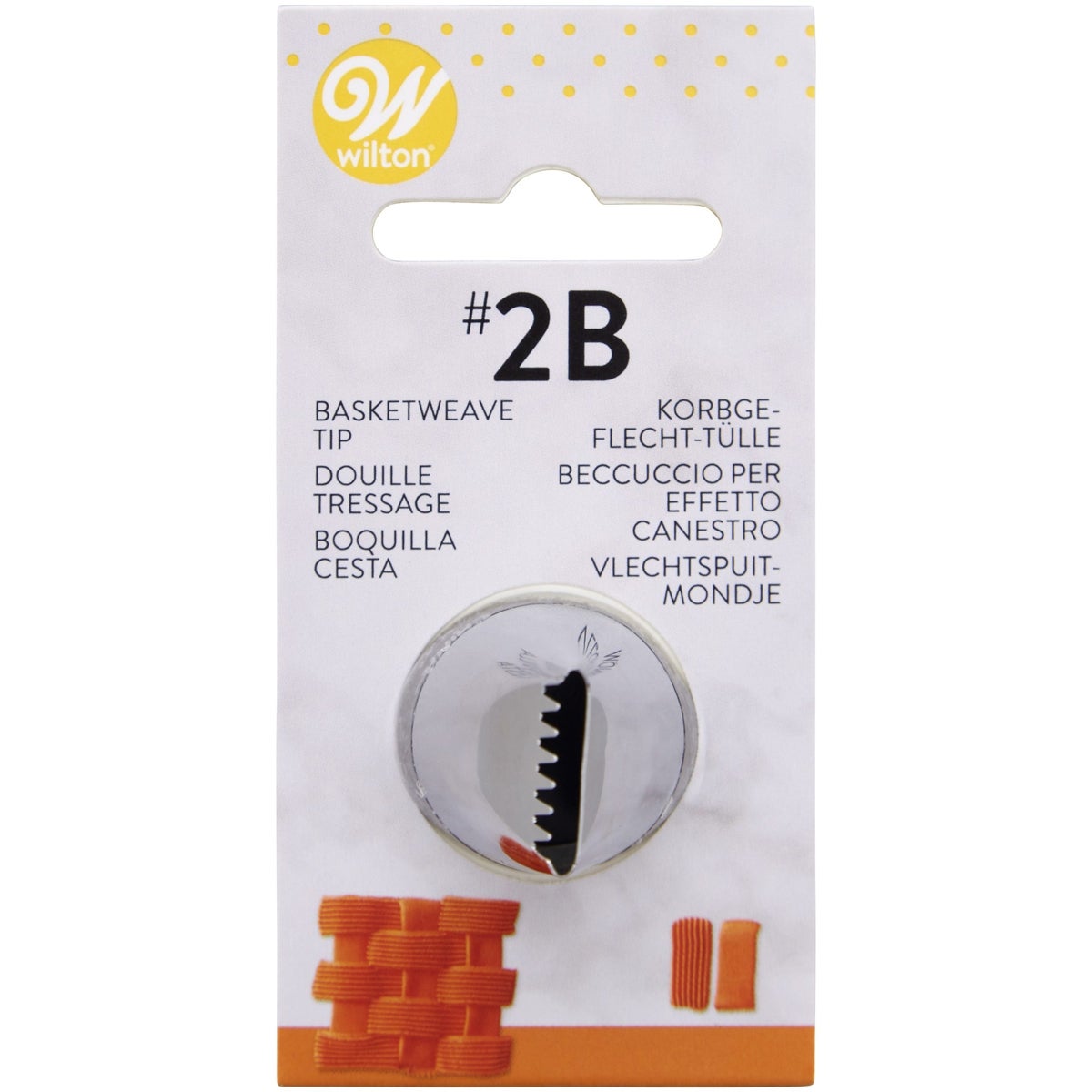 Wilton Douille #2B Basketweave Carded