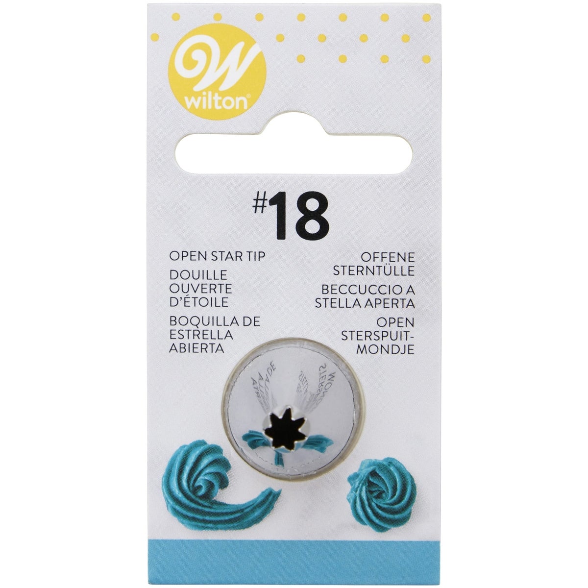 Wilton Douille #018 Open Star Carded
