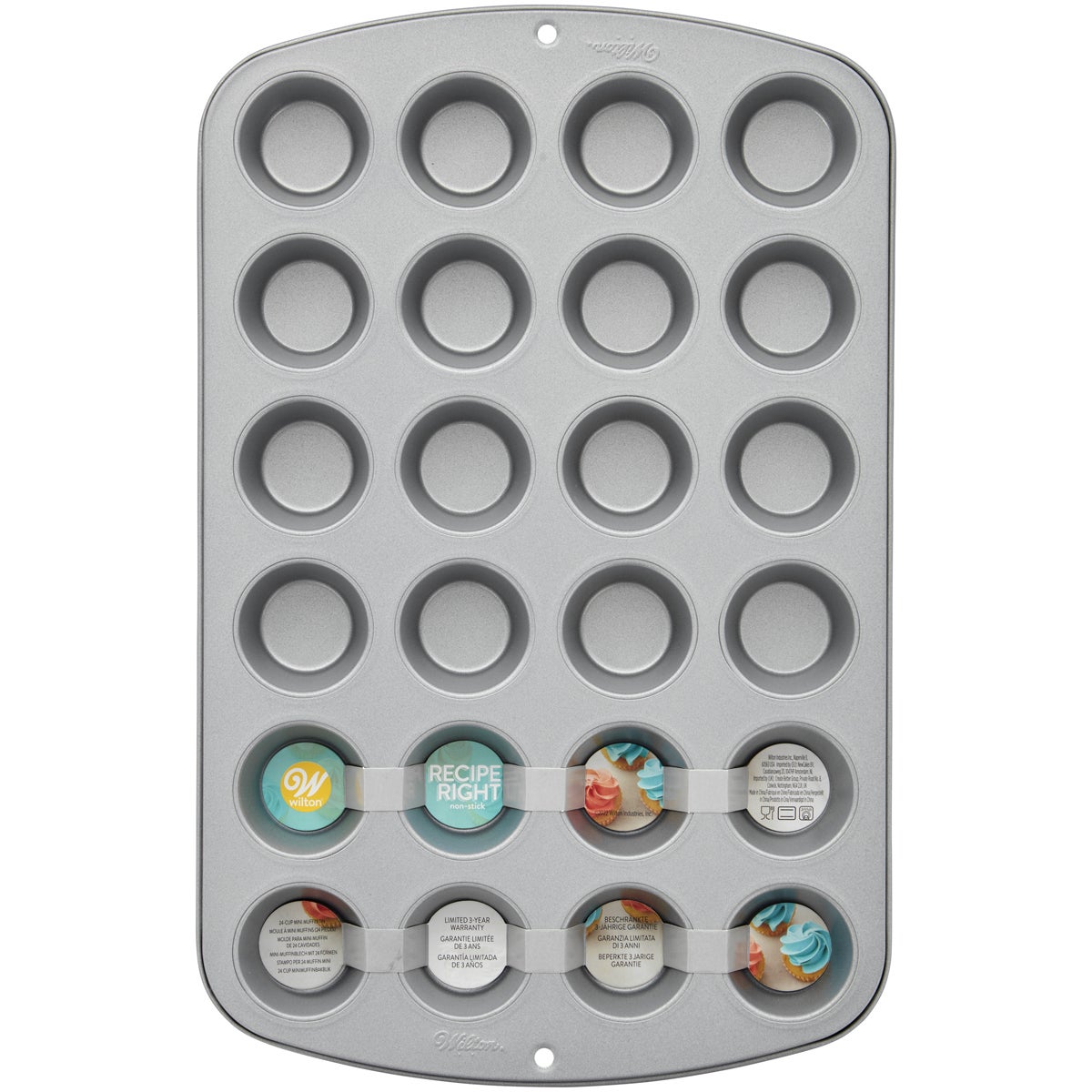 Wilton Recipe Right® Mini Moule à Muffin 24 Cavités
