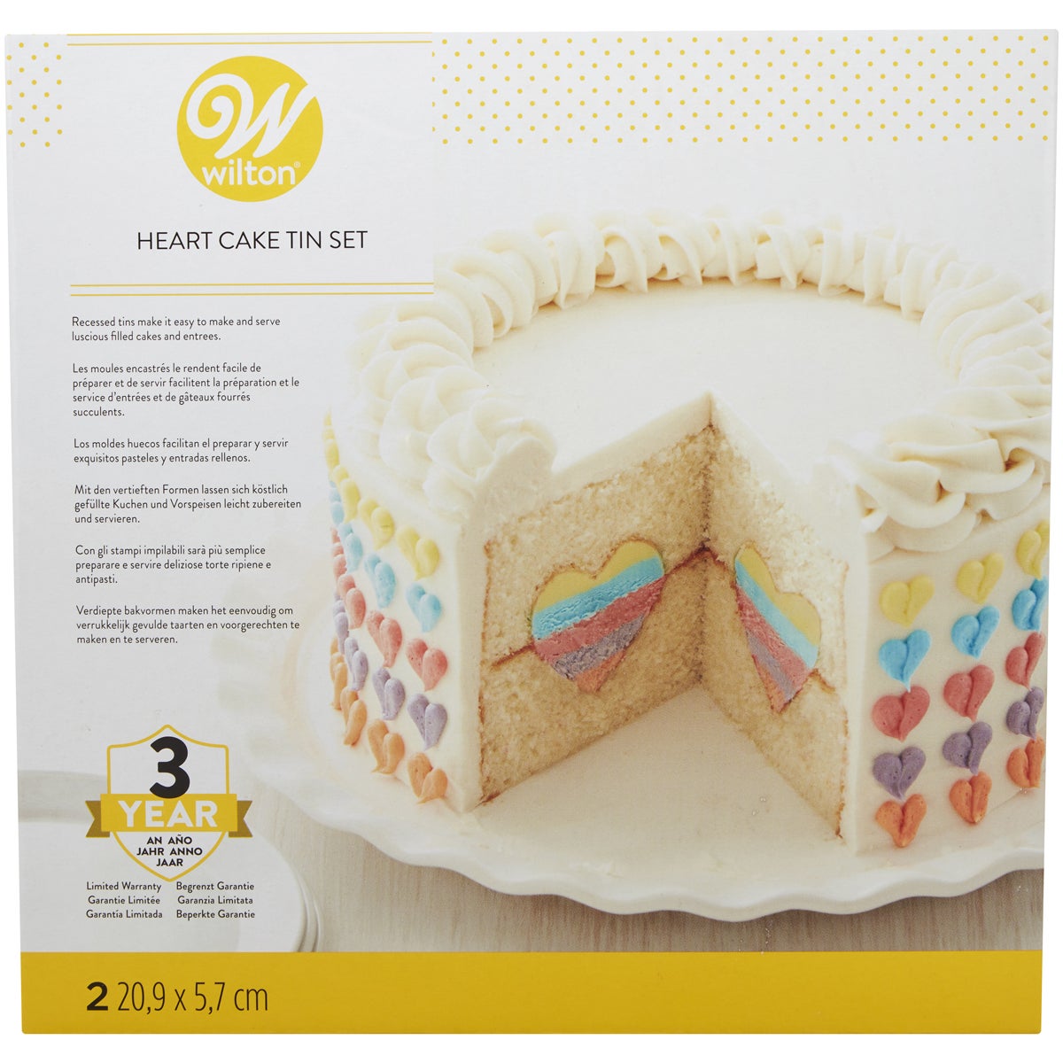 Wilton Moule Centre Coeur Set