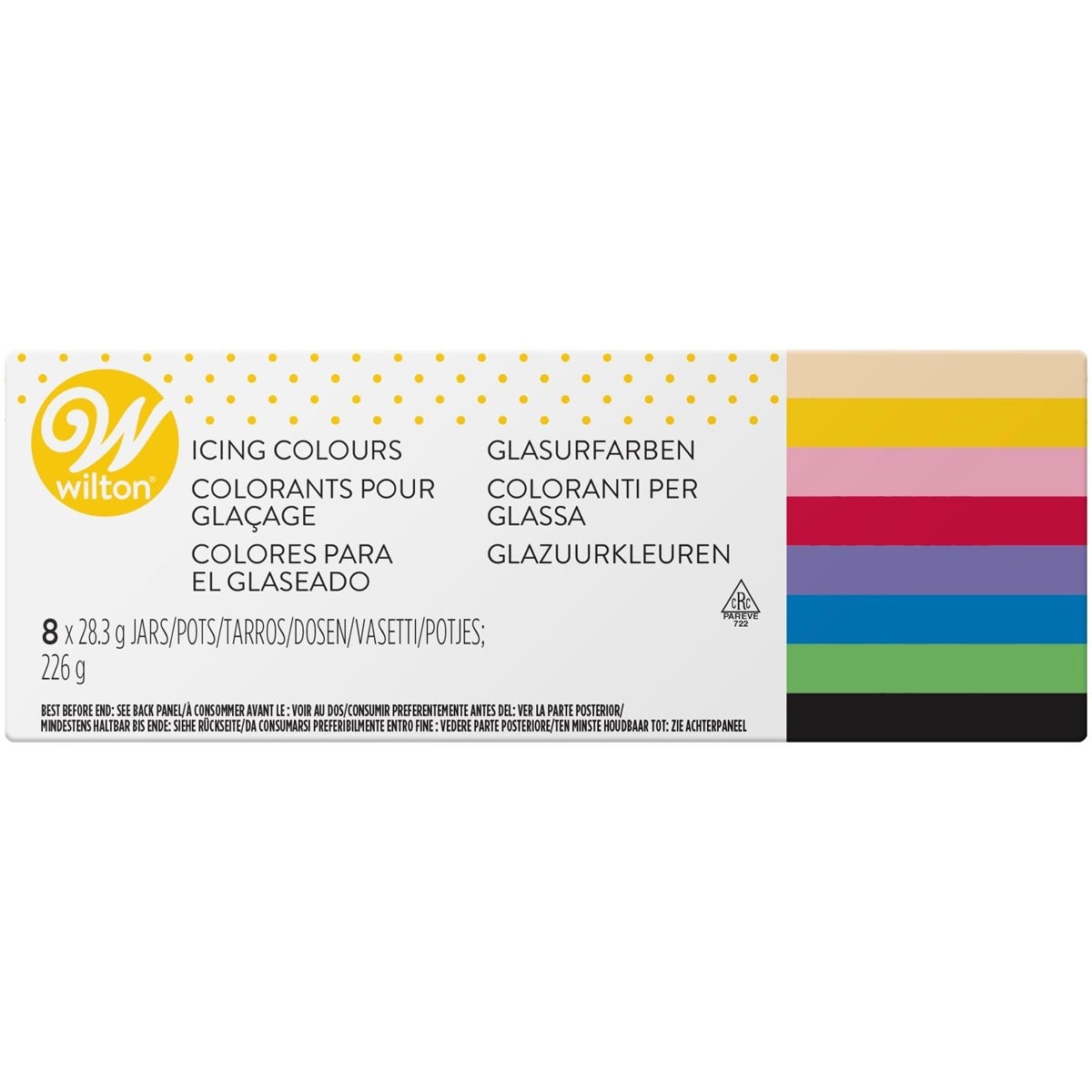 Wilton Couleur de glaçage set 8 x 28g