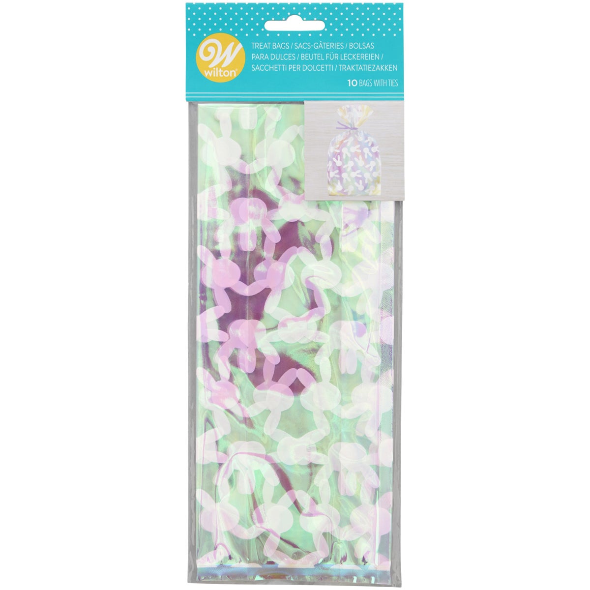 Wilton Sachets à Confiserie Irisés - Bunny pcs/10