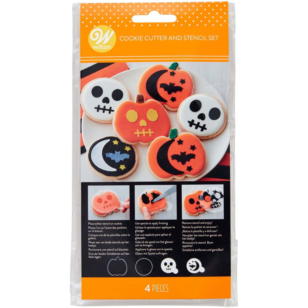 Wilton Set de 4 moules à biscuits et pochoirs  Halloween