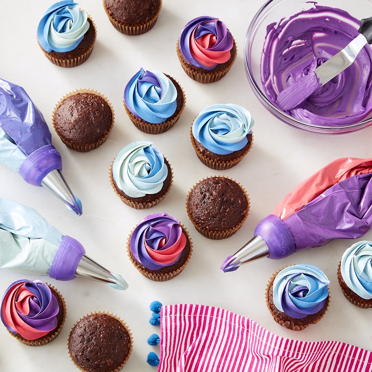 Wilton ColorSwirl Coupleur Large Tri-Color