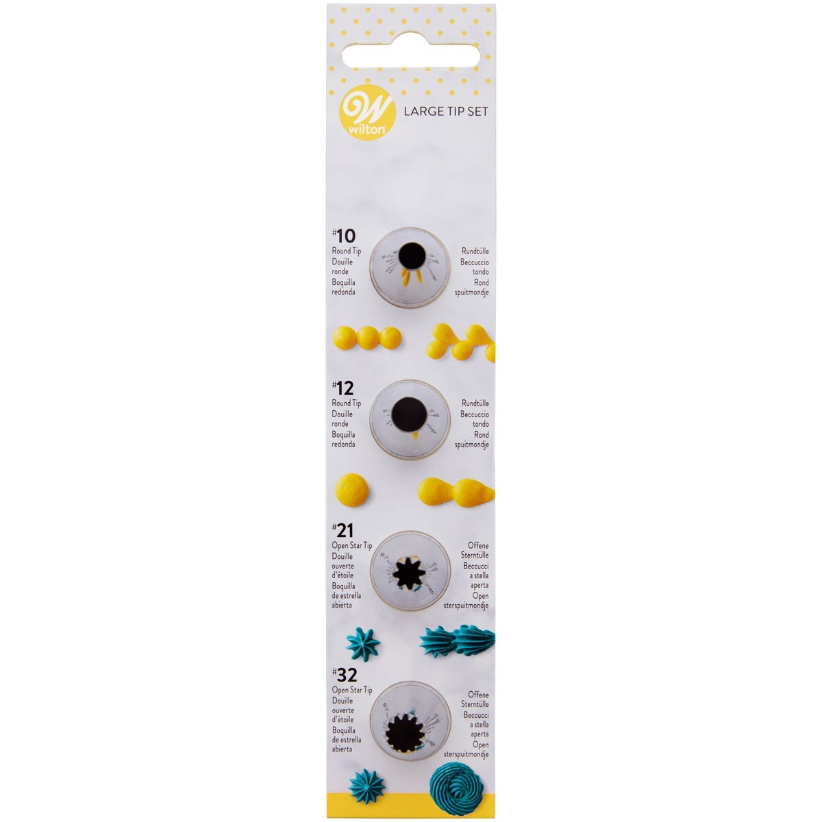 Wilton Douille Set Large #010, #012, #021, #032