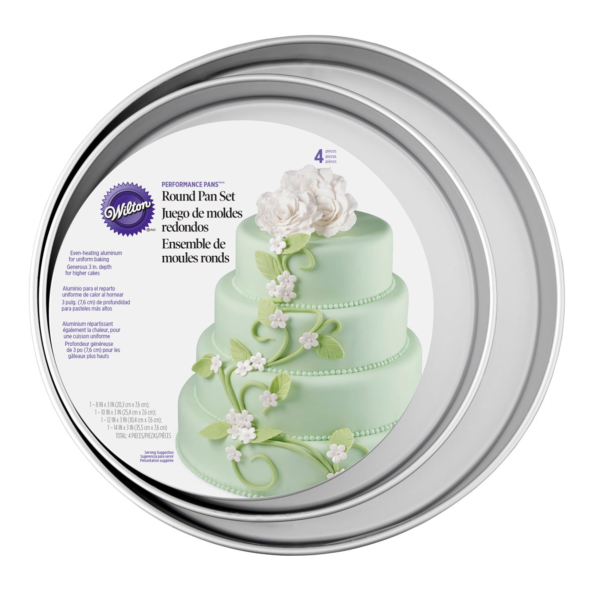 Wilton Performance Pans Moule Rond Profond set/4