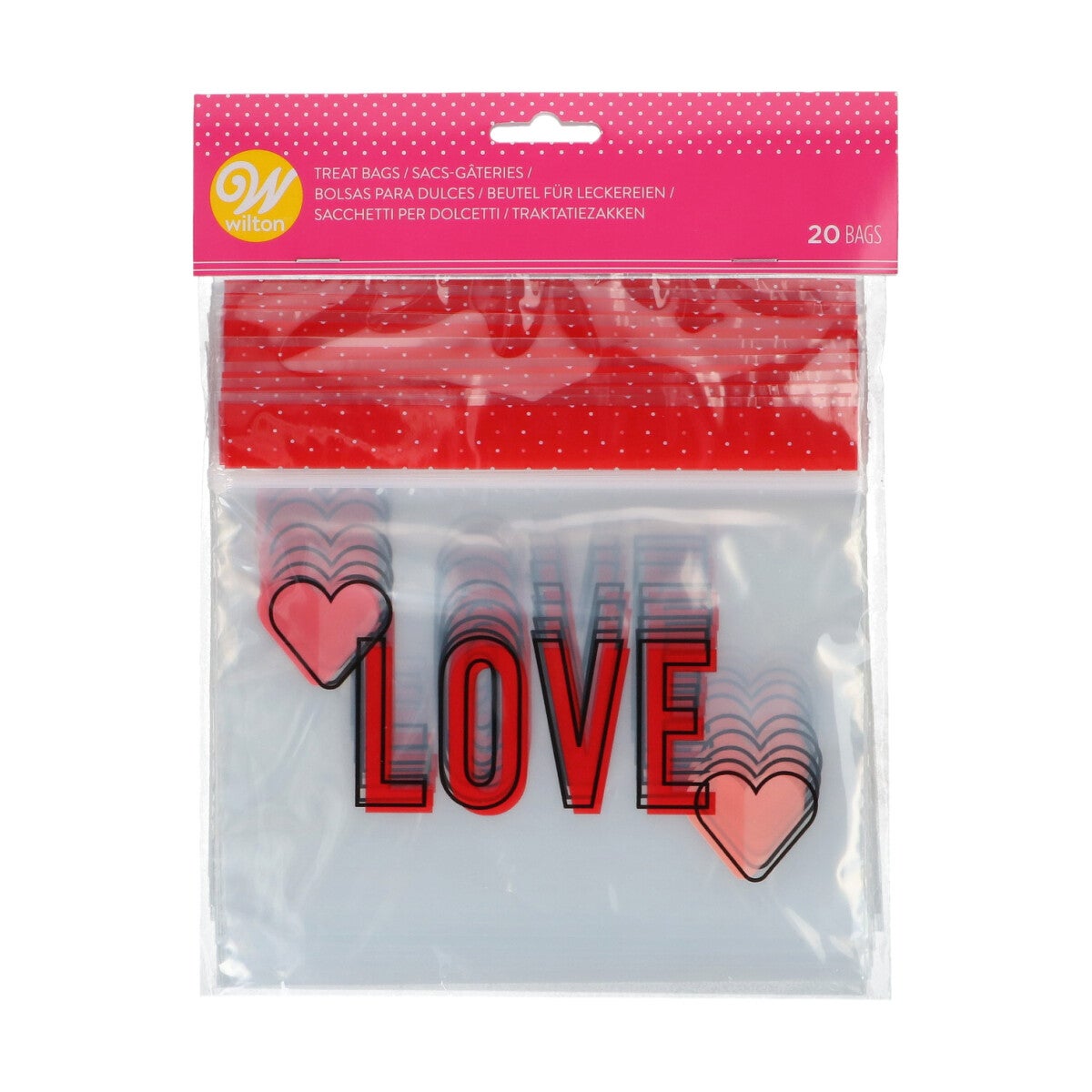 Wilton Treat Bags Refermables Love pk/20