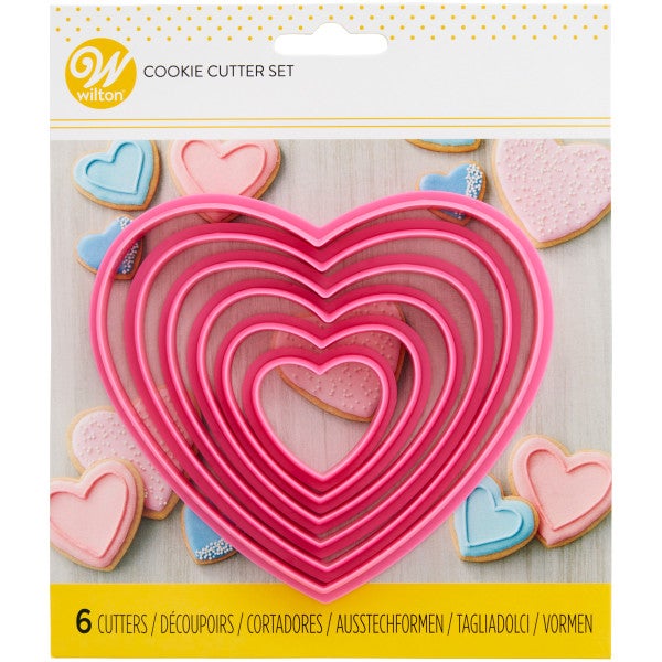 Wilton Nesting Heart Cutter set/6