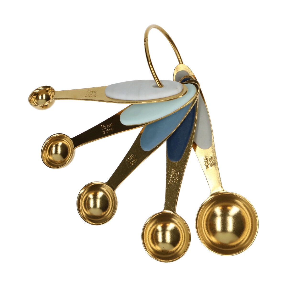 Wilton Cuillères à mesurer en métal doré 5 pièces