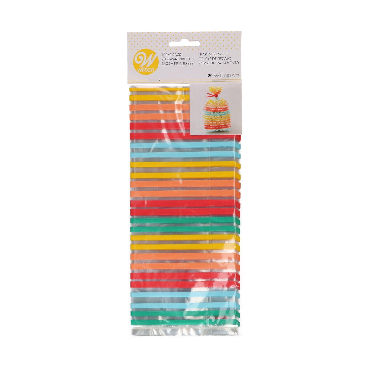 Wilton Sacs à Gâteaux Rayures pk/20