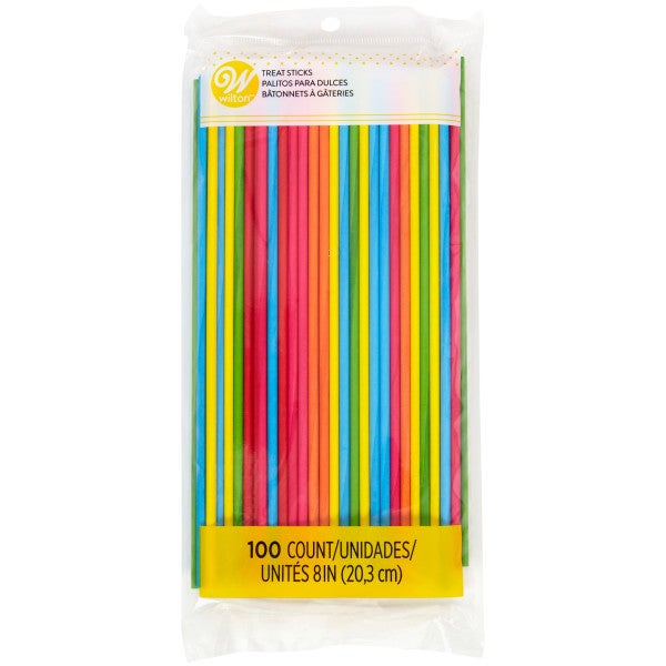 Wilton Bâtons de Sucettes Colorés 20 cm pcs/100