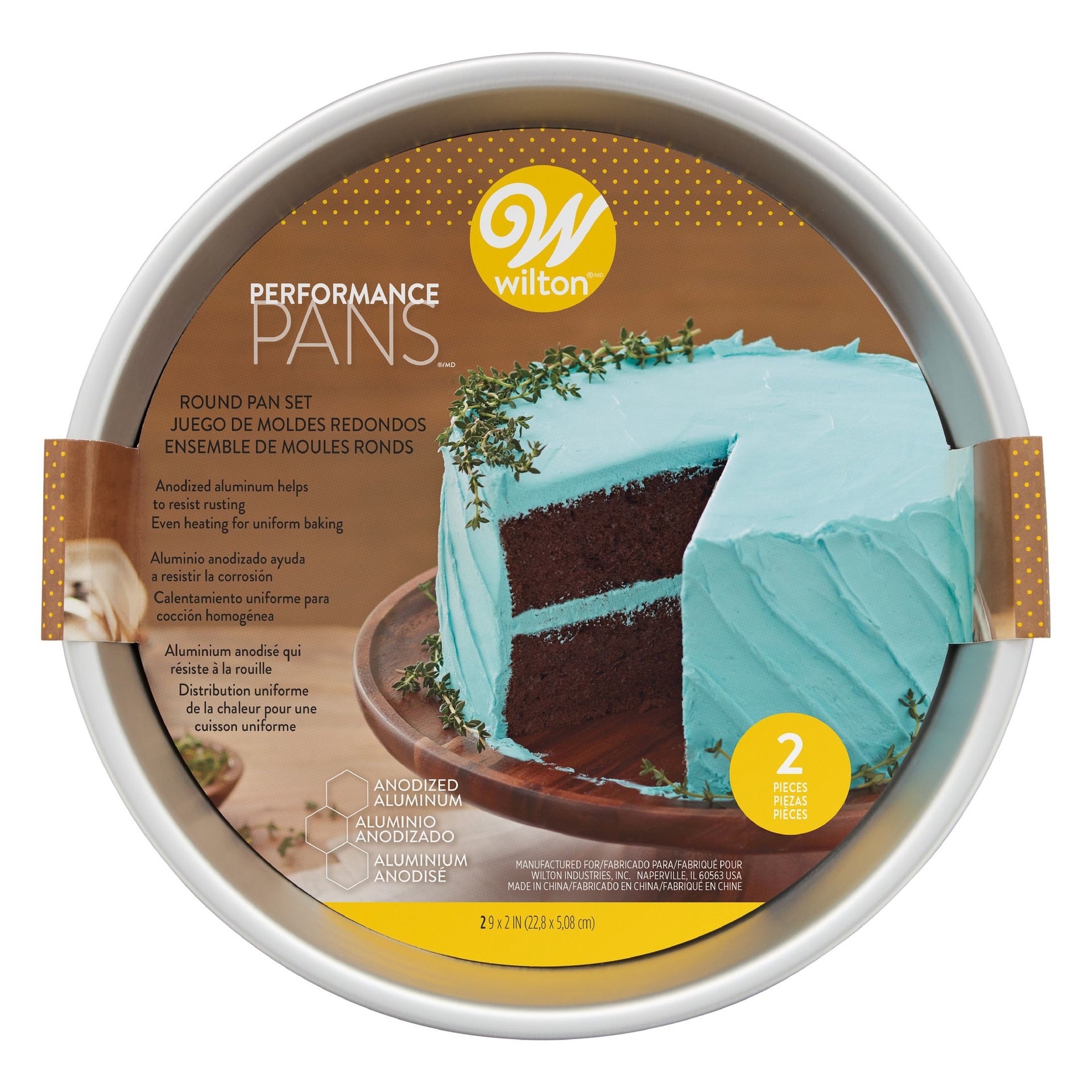 Wilton Performance Pans® Moule à Gâteau Rond Ø 23 cm set/2