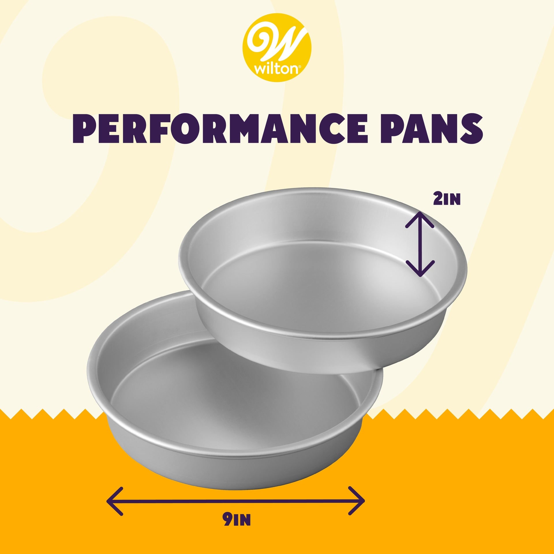 Wilton Performance Pans® Moule à Gâteau Rond Ø 23 cm set/2