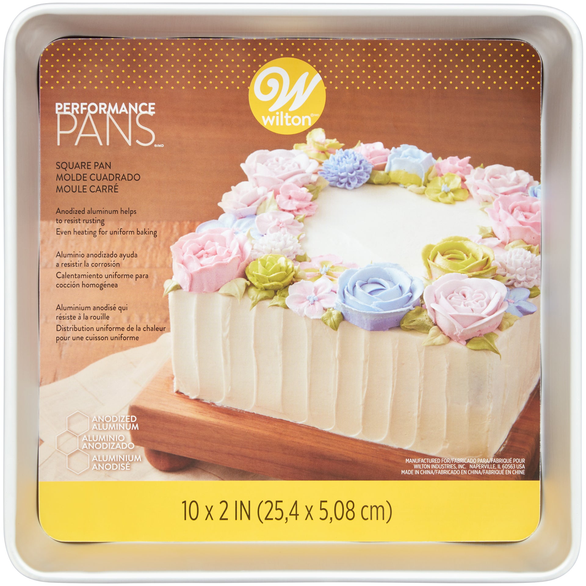 Wilton Performance Pans® Moule à Gâteau Carré 25x25 cm