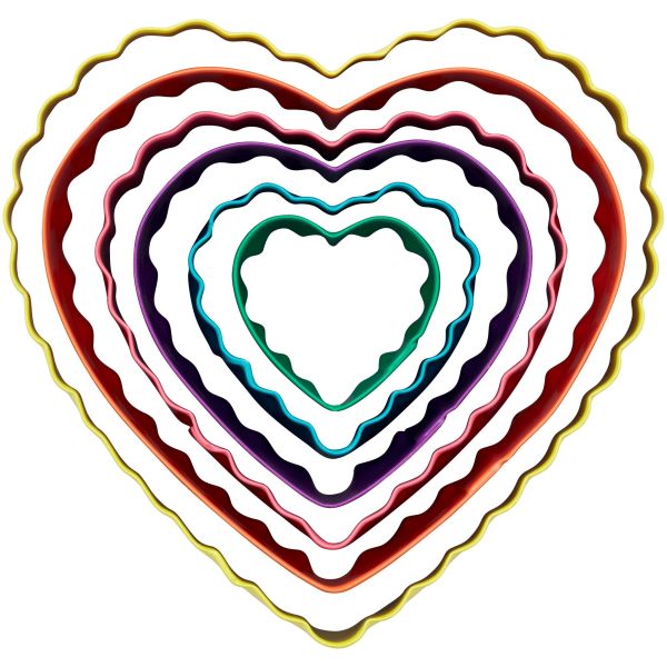 Wilton Emporte-pièces Double-face Cœur Set/6