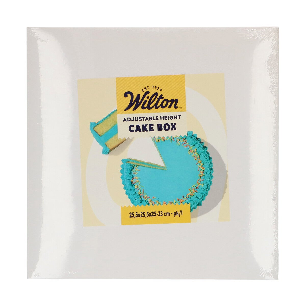 Wilton Boîte à Gâteaux Hauteur Réglable 25,5x25,5x25-33 cm
