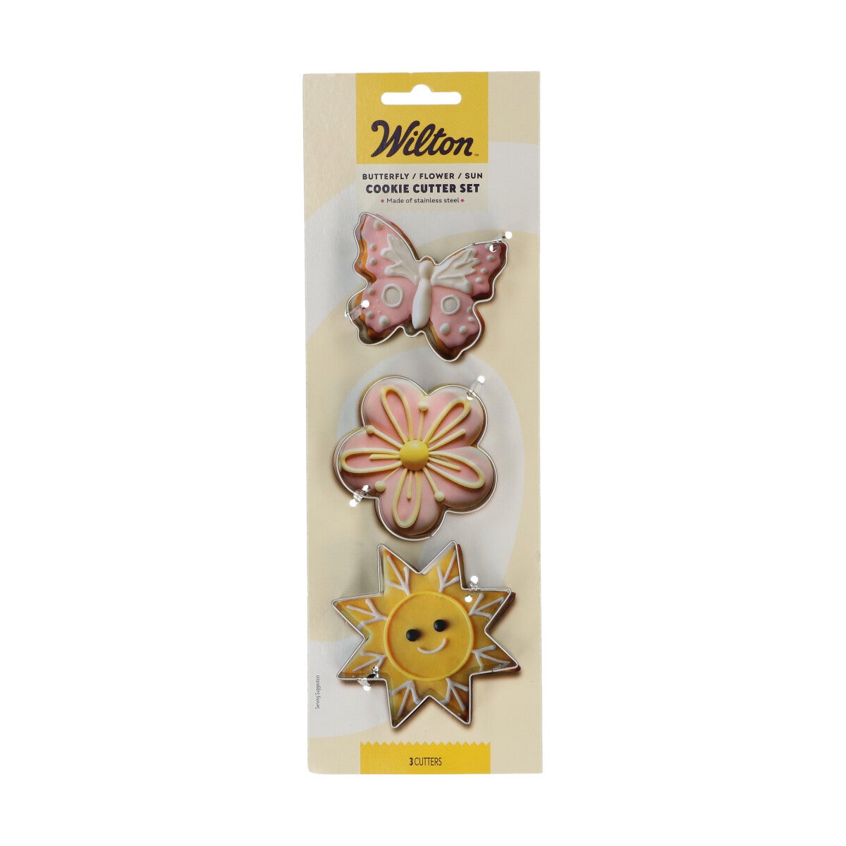 Wilton Emporte-pièce Papillon - Fleur - Soleil - set/3
