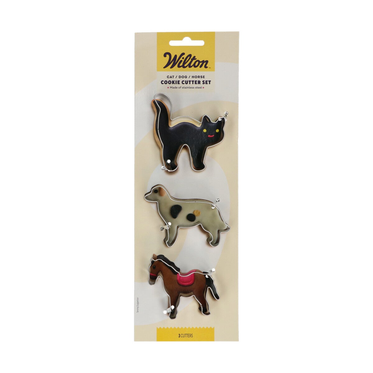 Wilton Emporte-pièce Chat - Chien - Cheval - set/3