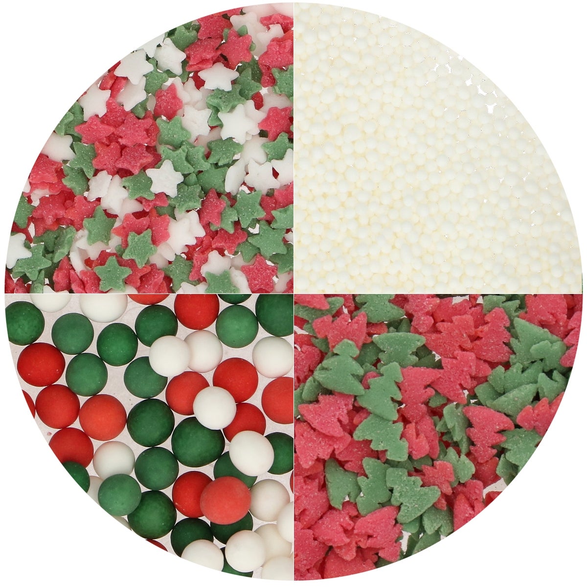 Wilton Mélange de Sprinkles 4-Cell Noël Traditionnel