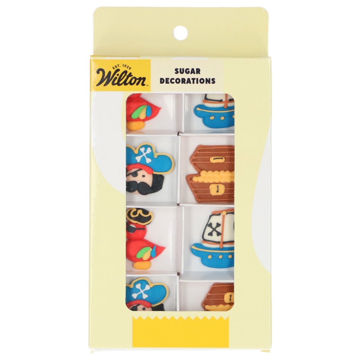 Wilton Décors en Sucre Pirates et perroquets set/8