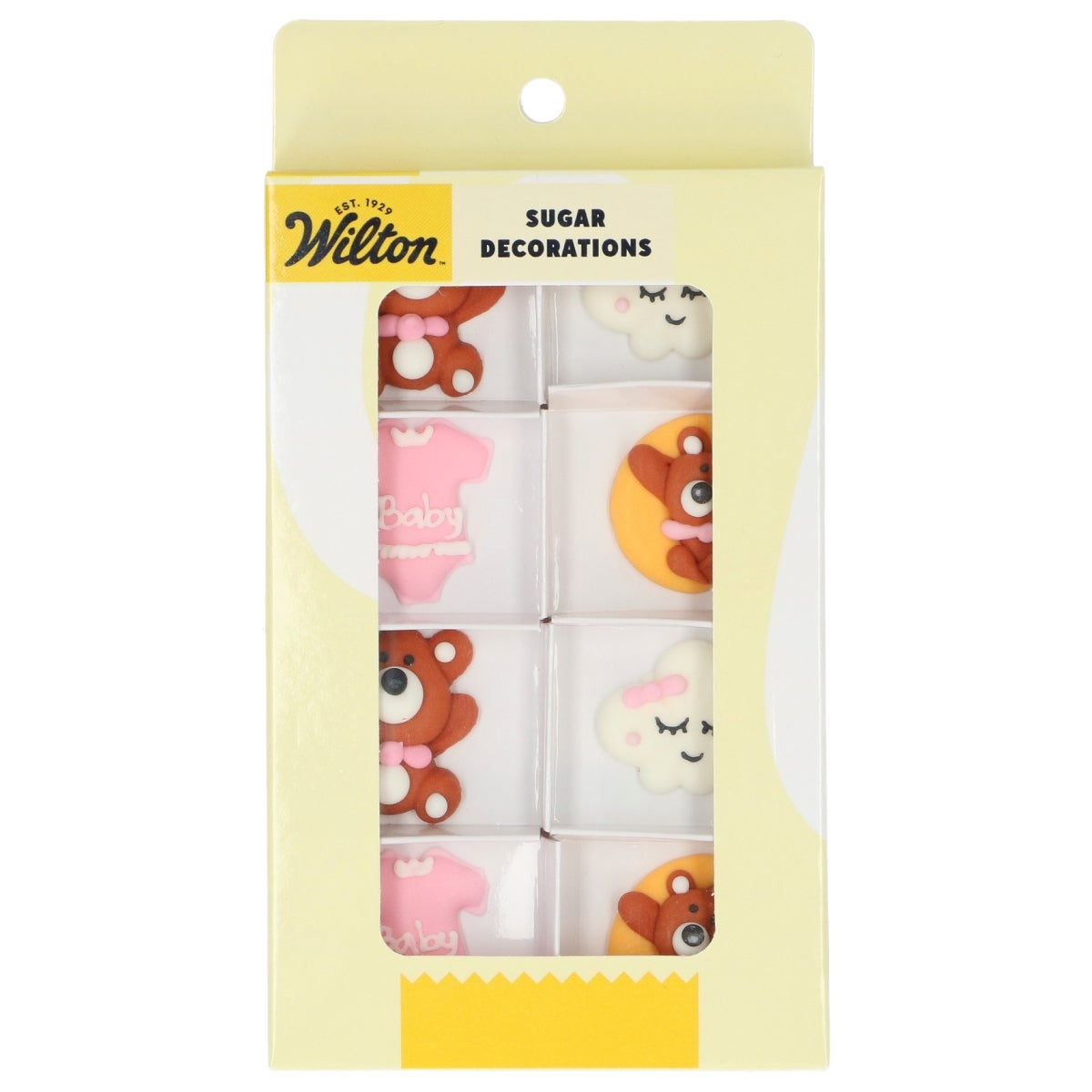Wilton Décors en Sucre Bébé Rose set/8