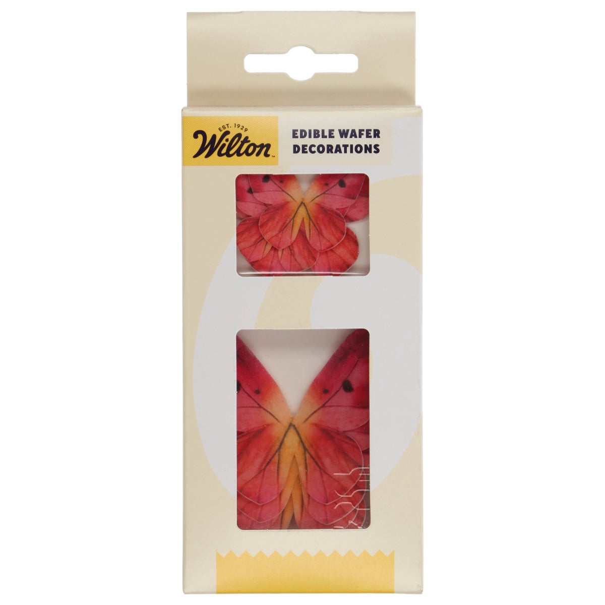 Wilton Décorations en Papier Comestibles Papillons Ombré Rose set/8