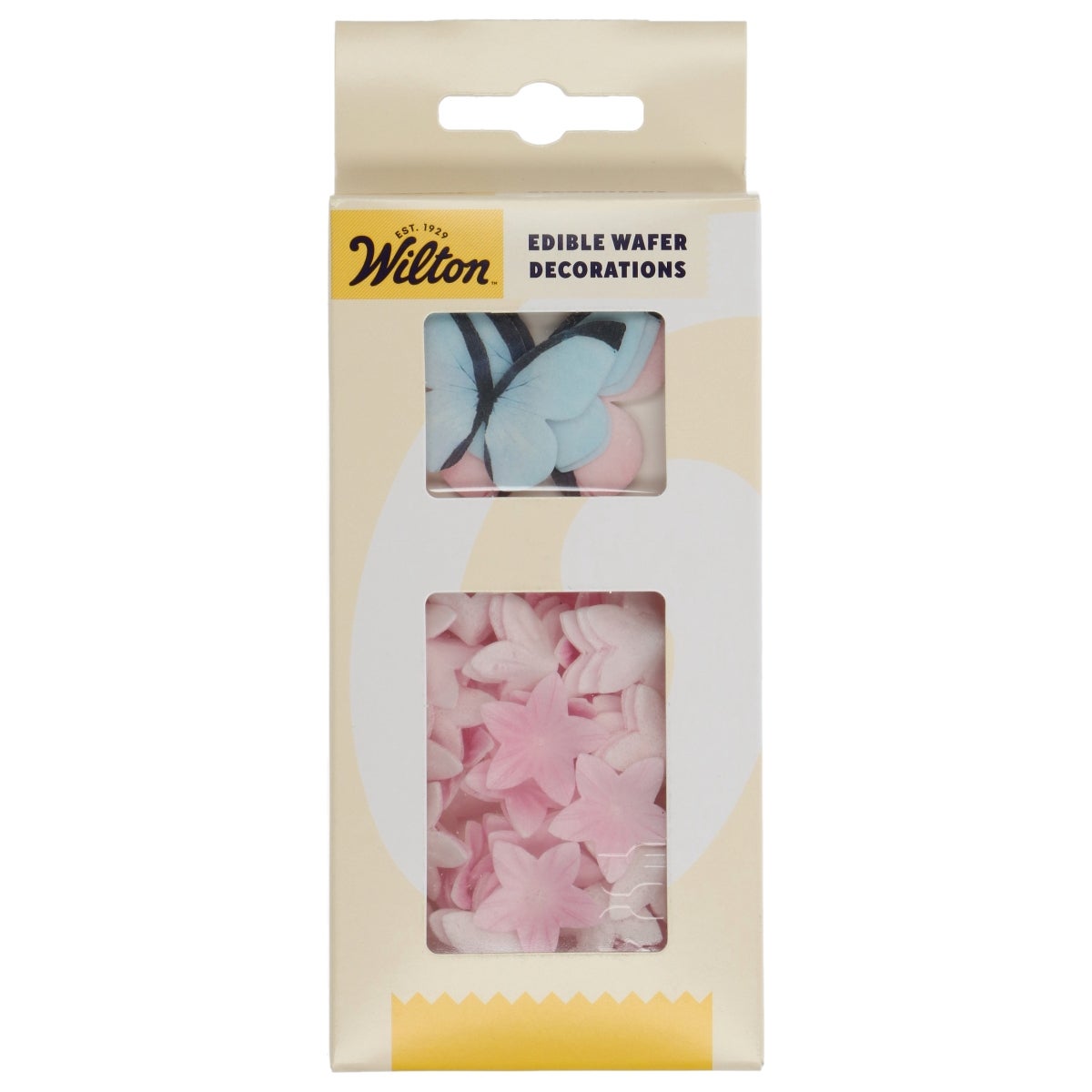 Wilton Décorations en Papier Comestibles Fleurs & Papillons Rose Pastel set/30