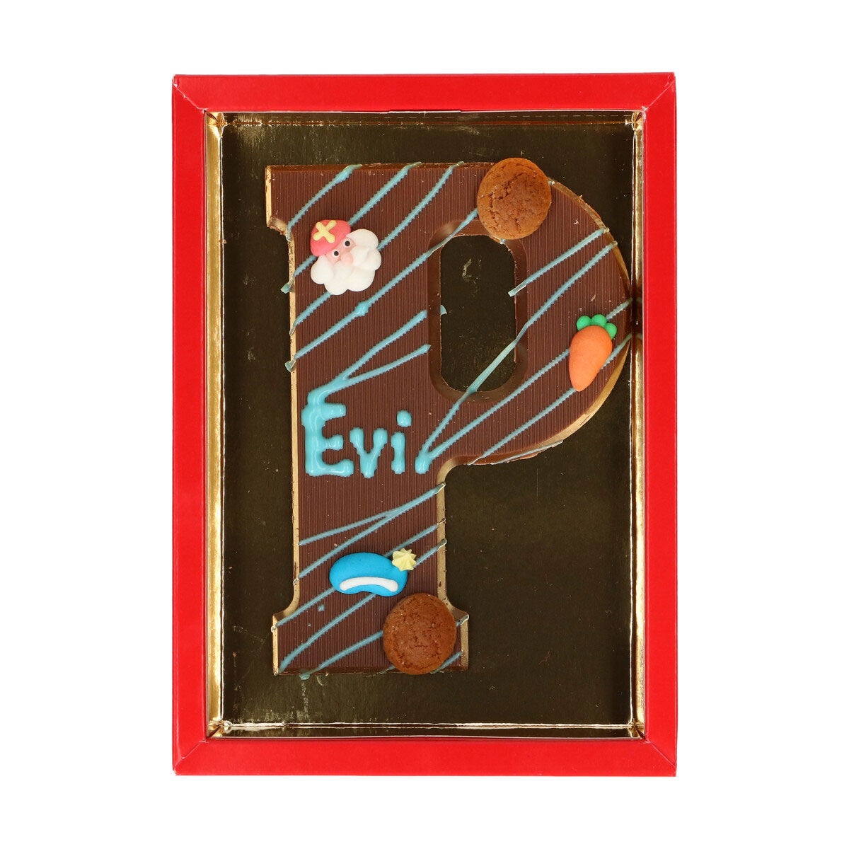 Boîte aux lettres en chocolat rouge