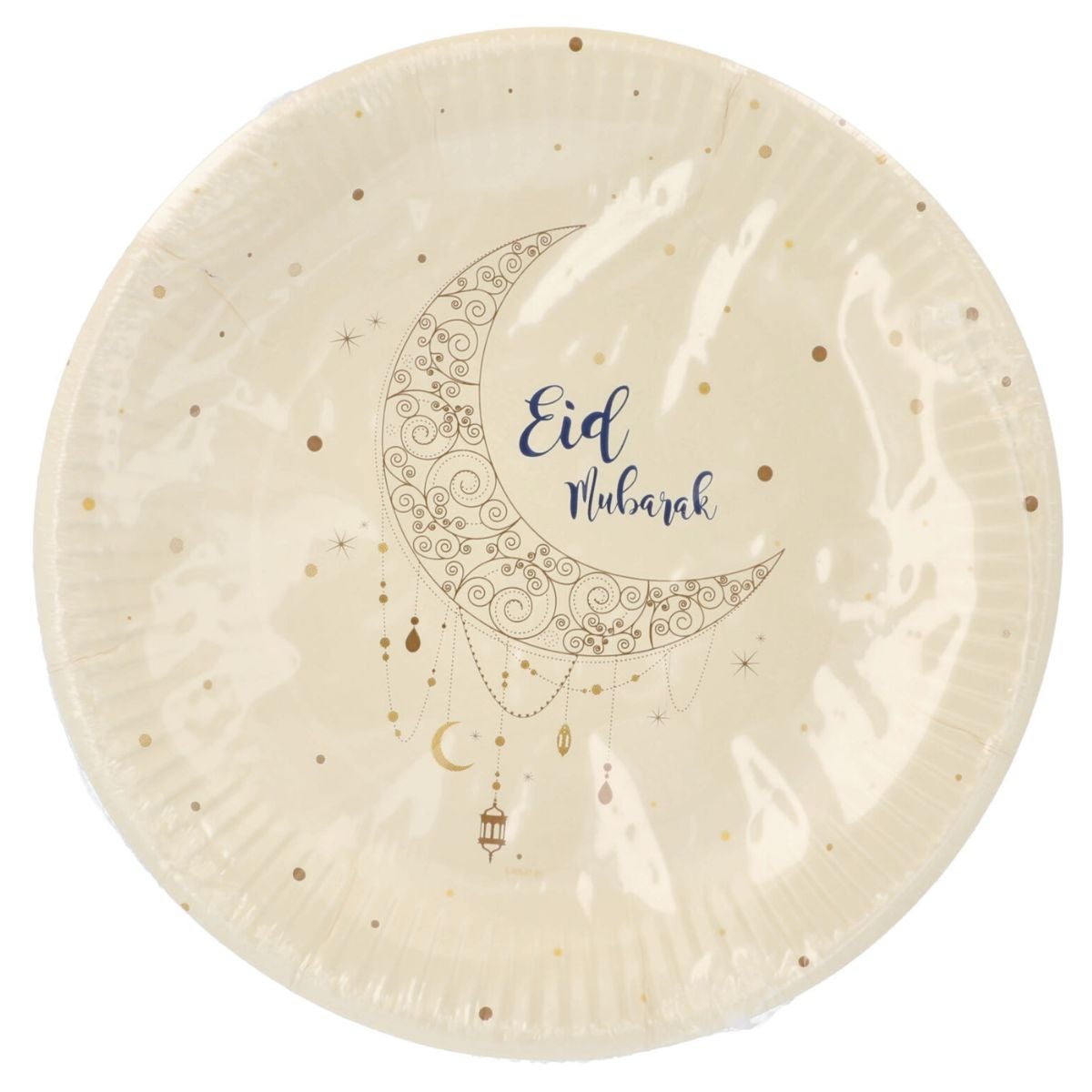Folat Assiettes en Papier Eid Mubarak 23cm pk/8