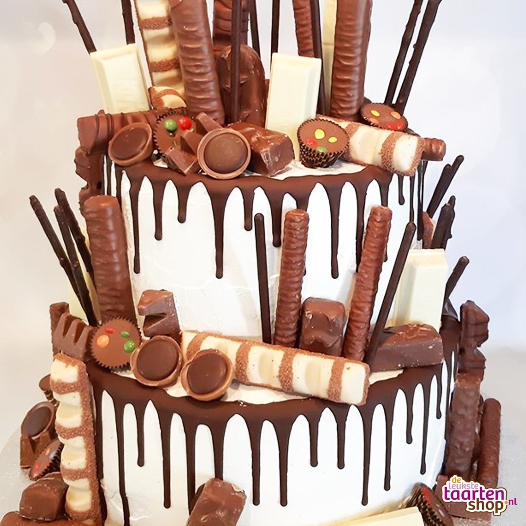 Chocolade drip taart door Helene Langebeeke Chocolade drip taart door Helene Langebeeke